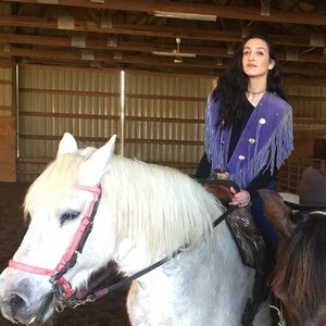 Vintage fringe cowgirl collar